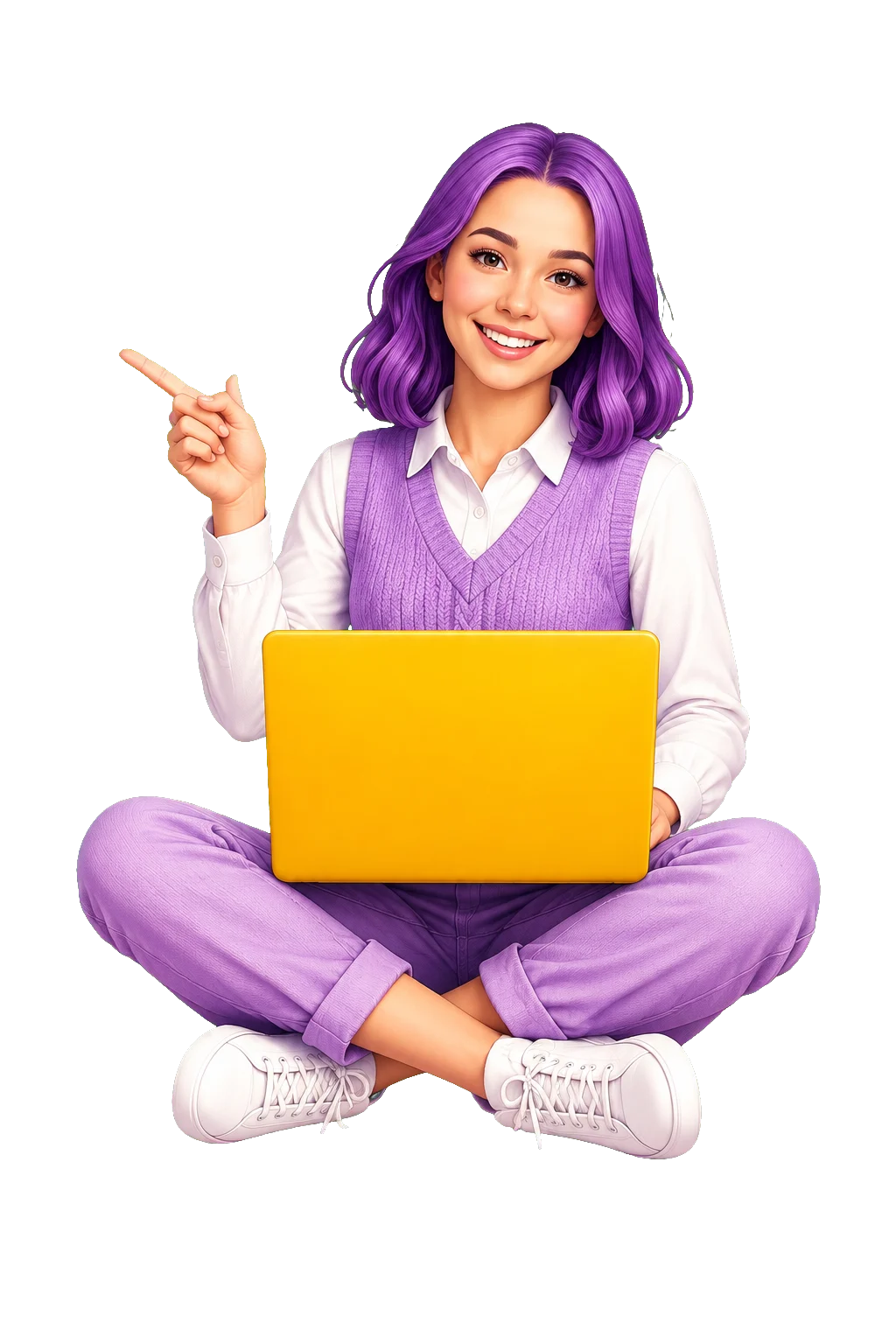 A Merit Minds student working on a laptop